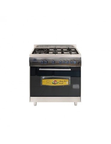 CUISINIÈRE CONTINENTAL 5 FEUX 90X60 NOIR